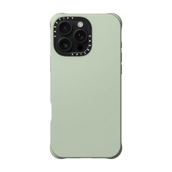 CASETiFY BioVeg iPhone 16 Pro Max Faux Leather Case [Textured / 4.9ft Drop Protection/Compatible with Magsafe] - Green