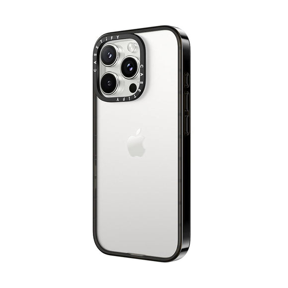 CASETiFY Compact Case for iPhone 16 Pro Max [Lightweight / 4 ft. 2X Military Grade Drop Protection/Slim] - Clear Black