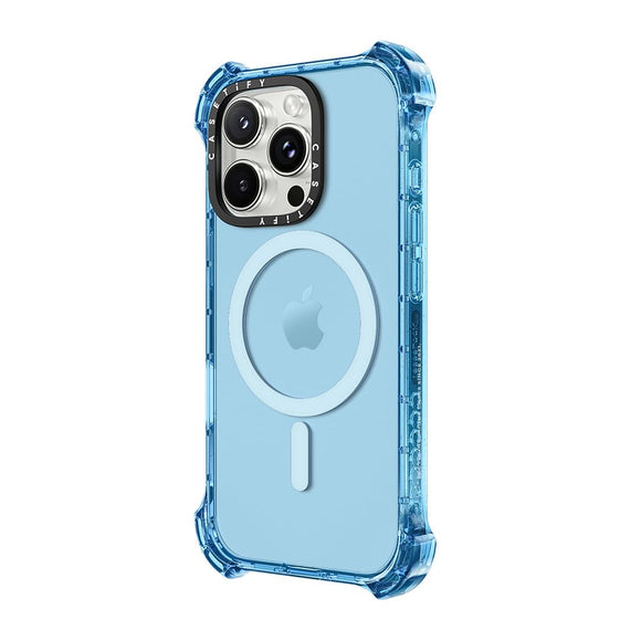 CASETiFY Bounce Case for iPhone 16 Pro Max [Shockproof / 21.3 ft. 6X Military Grade Drop Protection/Compatible with Magsafe] - Baby Blue