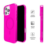 VELVET CAVIAR for iPhone 16 Pro Max Case Neon Hot Pink - Compatible with MagSafe [10 ft Drop Tested]