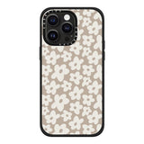 CASETiFY Impact Case for iPhone 15 Pro Max [4X Military Grade Drop Tested / 8.2ft Drop Protection/Compatible with Magsafe] - Flower Prints - Natural Flower - Matte Black