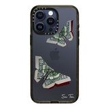 CASETiFY Impact iPhone 15 Pro Max Case [4X Military Grade Drop Tested / 8.2ft Drop Protection] - MONEYFLY iPhone CASE by SUE TSAI - Clear Black