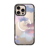 CASETiFY Impact Case for iPhone 16 Pro Max [Slim / 8.2 ft. 4X Military Grade Drop Protection/Compatible with Magsafe] - Clouds - Clear Black