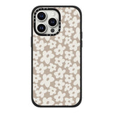 CASETiFY Impact Case for iPhone 15 Pro Max [4X Military Grade Drop Tested / 8.2ft Drop Protection/Compatible with Magsafe] - Flower Prints - Natural Flower - Matte Black