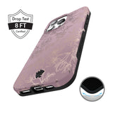 VELVET CAVIAR for iPhone 16 Pro Max Case Flowers Floral - Compatible with MagSafe [10ft Drop Tested] - Purple, Rose Gold