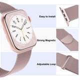 STEEZRD 3 Pack Mesh Metal Band Compatible with Apple Watch Band 38mm 40mm 41mm 42mm 44mm 45mm 46mm 49mm, Stainless Steel Magnetic Loop Strap for iWatch Ultra/2 Series 10/9/8/SE/7/6/5/4/3/2/1 Men Women