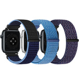 Bcuckood Nylon Sport Bands Compatible with Apple Watch Band 49mm 45mm 46mm 44mm 42mm 41mm 40mm 38mm Women Men, Adjustable Sport Solo Loop Bands for iWatch Series 10 9 8 7 6 5 4 3 SE Ultra 2 1, 3 Pack