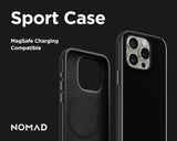 NOMAD Phone 15 Pro Sport Case Black - iPhone 15 Pro Case Magsafe Charging Compatible, Phone Case for iPhone 15 Pro