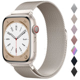 Original Stainless Steel Loop for Apple Watch Band 38mm 40mm 41mm 42mm 44mm 45mm 49mm, Magnetic Clasp Replacement Bands for iwatch Series Ultra SE 8 7 6 5 4 3 2 1, Women & Men Watch Strap for Apple