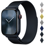 Stainless Steel Milanese Loop Compatible with Apple Watch Band 46mm 42mm 44mm 45mm 49mm 38mm 40mm 41mm men and women, Mesh Loop Magnetic Clasp Replacement for iWatch Bands Ultra Series 10 9 8 7 SE 6 5 4 3 2 1